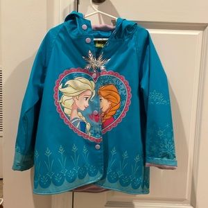 Girls FROZEN ANNA ELSA size 5 Western Chief Raincoat